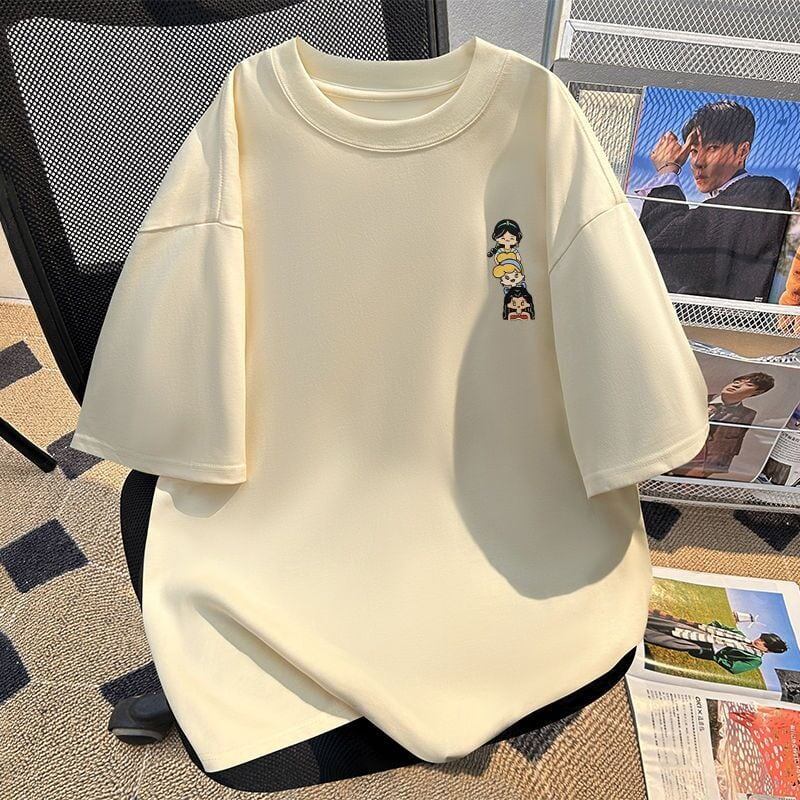 新商品 カジュアル 定番シンプル プリント 全6色 半袖TシャツF-8767