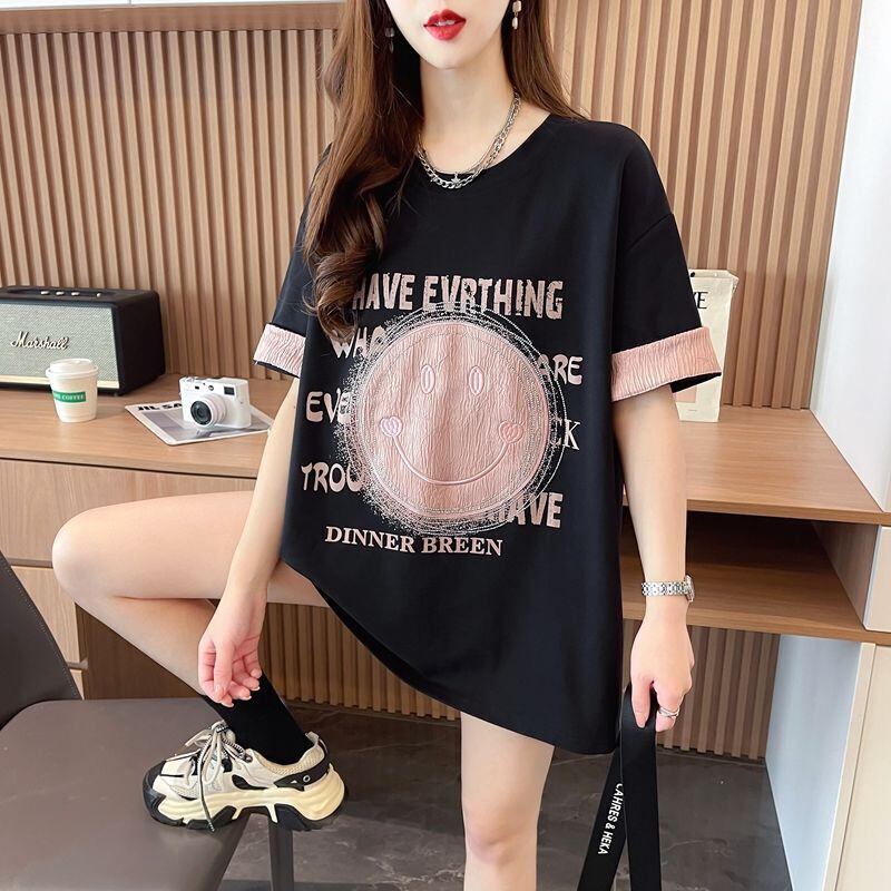 大好評 カジュアル 絶対欲しい キュート プリント全3色 半袖Tシャツ カットソー ＜F-8600＞