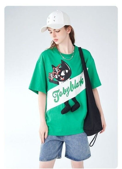 絶対欲しい 絶対流行 今季マストバイ 早い者勝ち カジュアル 2色選択 Tシャツ<F-11658>