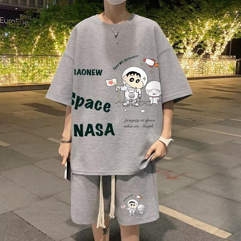 男女兼用 上質 Tシャツ & ショーツ セットアップ F-13330