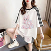 通気性 プリント Tシャツ＋パンツ セットアップ F-13240