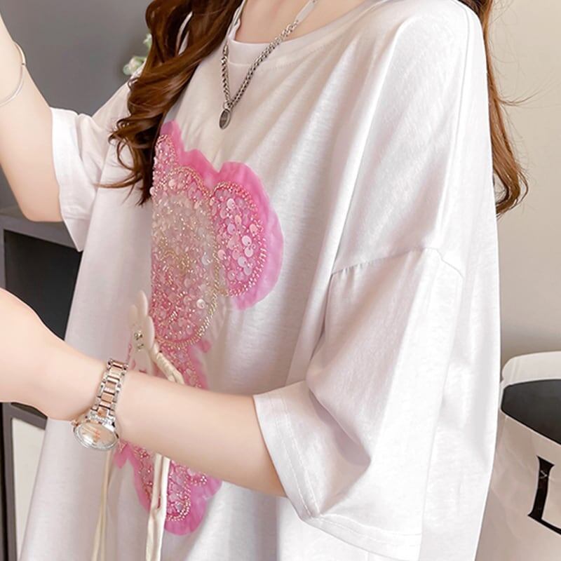 着心地抜群   女性力を高める Tシャツ カットソー＜F-3405＞