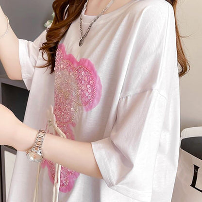着心地抜群   女性力を高める Tシャツ カットソー＜F-3405＞