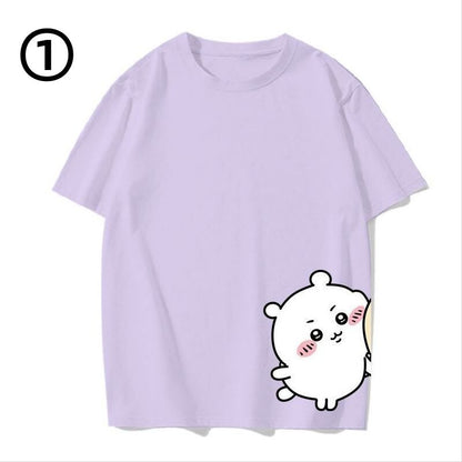男女兼用 シンプル 着心地良い ゆったり Tシャツ F-13201