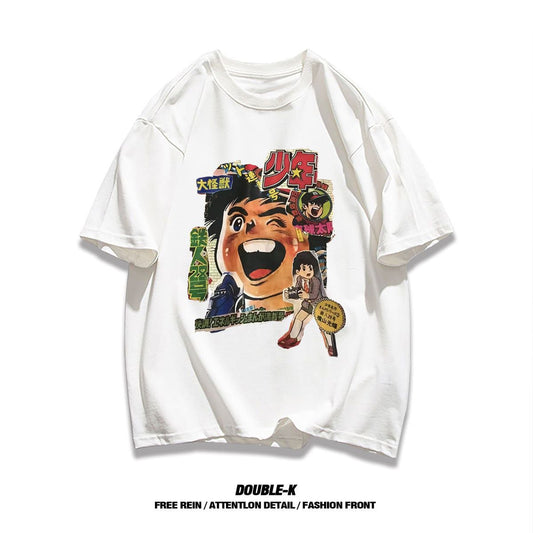 男女兼用 大人気 プリント ファッション 半袖 Tシャツ F-13276