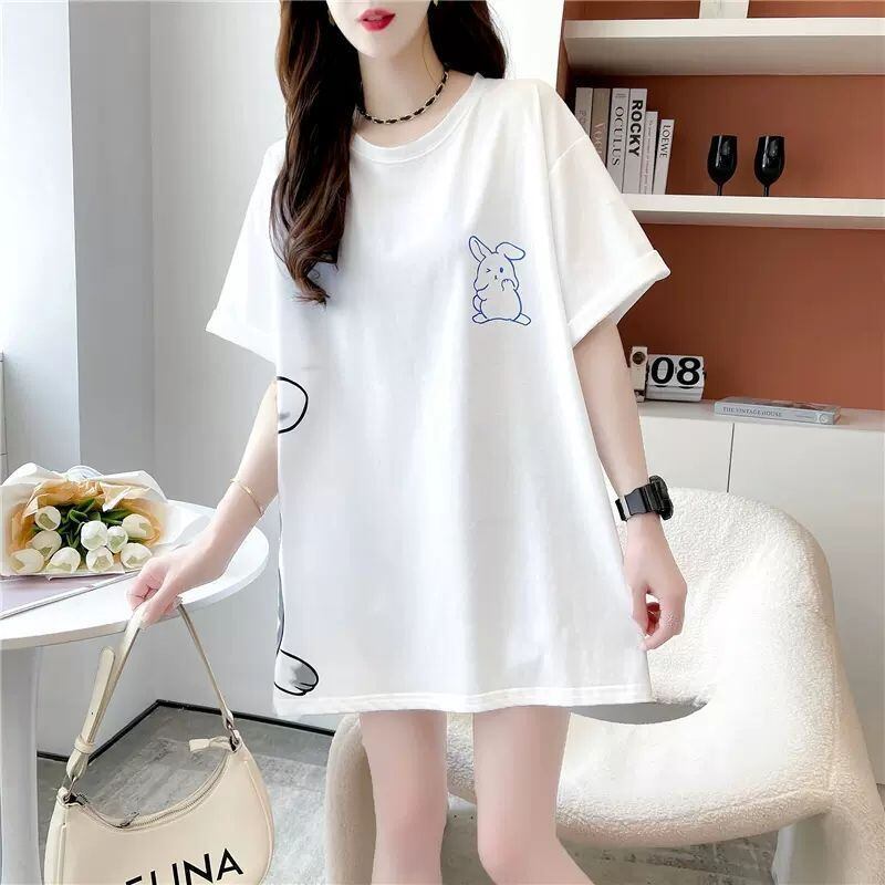 新商品 レース スウィートプリント 全2色 半袖Tシャツ ＜F-8715＞