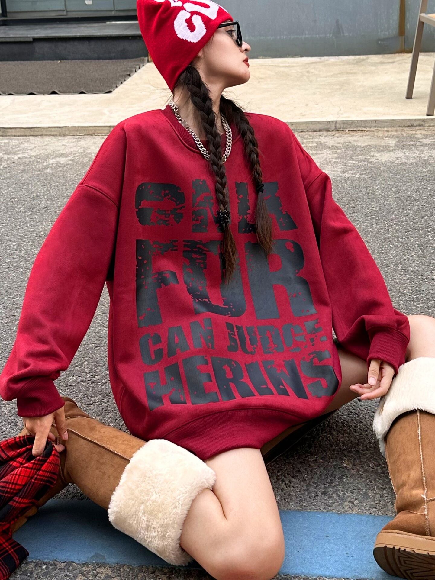 絶対流行 絶対欲しい 期間限定   超人気 プリント 5色選択 スウェット  男女兼用F-12332