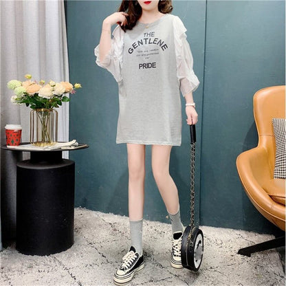 個性的なデザイン   スタイリッシュ Tシャツ カットソー＜F-3117＞