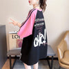 キュートなウサギのカラーブロック半袖Tシャツ<F-2989>