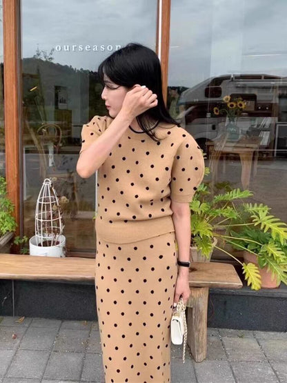 好感度100％ 柔らかくて優しい印象 効果抜群 プリント切り替え 2色 セットアップF-10855