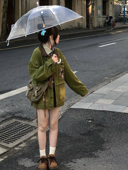 質感のいいヴィンテージ加工   デニムジャケット