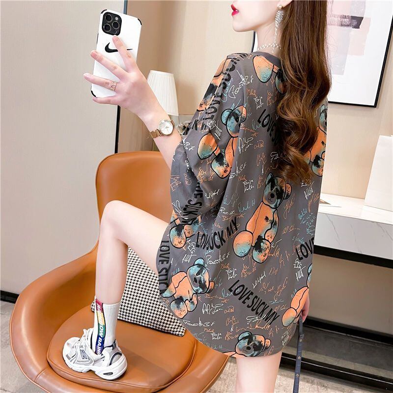 大人可愛い 売り切れ必至 美人度アップ 着回し力抜群 全5色 半袖Tシャツ<F-11520>