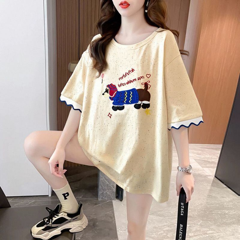 おすすめ 好感度UP 美人度アップ カジュアル 全4色 半袖 Tシャツ ＜F-11147＞
