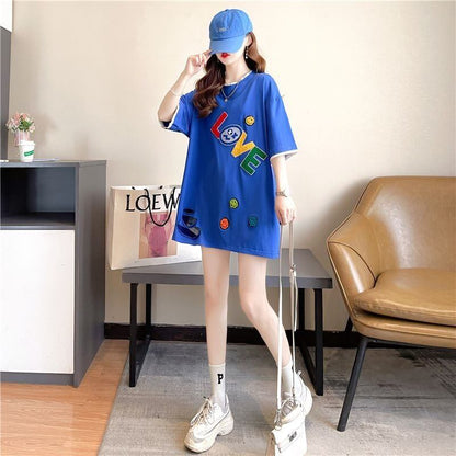 今季マストバイ スウィート 特別デザイン プリント 全3色 半袖Tシャツ<F-8543>