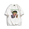着回し力抜群 カジュアル 定番シンプル プリント全6色 半袖TシャツF-7029