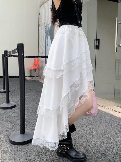 美人度アップ デートにぴったり 主役級 女性力を高める 無地 ハイウエスト スカート ボトムス＜F-11310＞