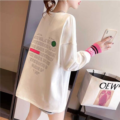 オシャレ度満点   美感いっぱい 長袖 Tシャツ カットソー＜F-2790＞