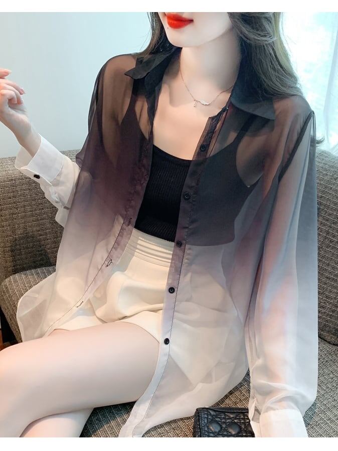 美人度アップ   オシャレ度満点 日焼け対策 シャツ ブルゾン＜F-8048＞