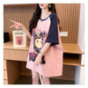 超人気 切り替え スウィート プリント レース 全2色 半袖Tシャツ ＜F-8716＞