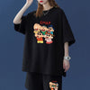 【半額セール】話題沸騰中  韓国系 半袖Ｔシャツⅹパンツセット全4色F-8063