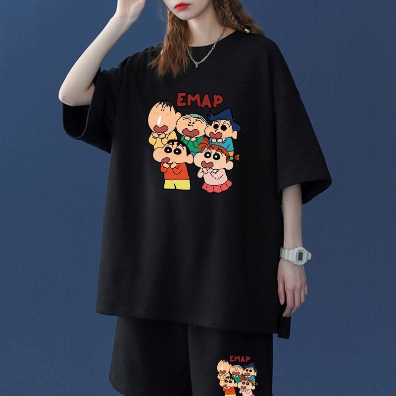 【半額セール】話題沸騰中  韓国系 半袖Ｔシャツⅹパンツセット全4色F-8063