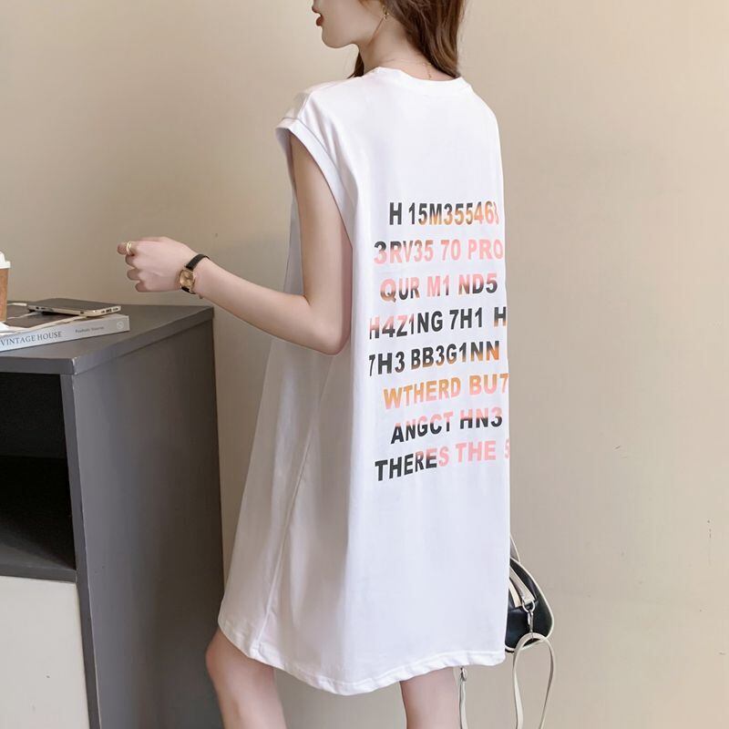 真夏も快適 着心地良い ファッション感満々 プリント全4色 ノースリーブ Tシャツ カットソー＜F-9161＞