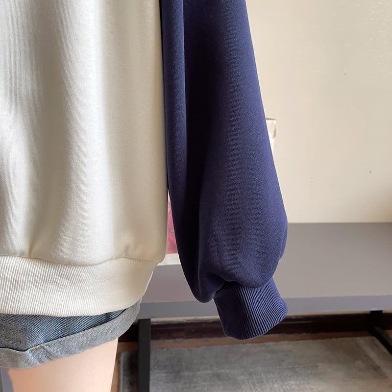秋の新作スマイル長袖Tシャツトップス<F-5028>