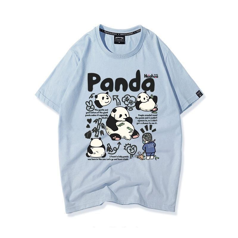 売り切れ必至 カジュアル ファッション感満々 アバンギャルド プリント カップル 全7色 半袖 Tシャツ F-9320