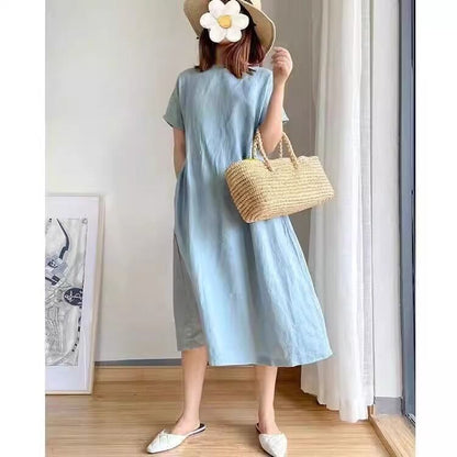 定番シンプル プラスベルベット 美人度アップ 5色 ニットワンピース <F-12084>