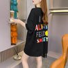 レインボースマイリーファッションオールマッチルーズ半袖Tシャツ<F-2860>