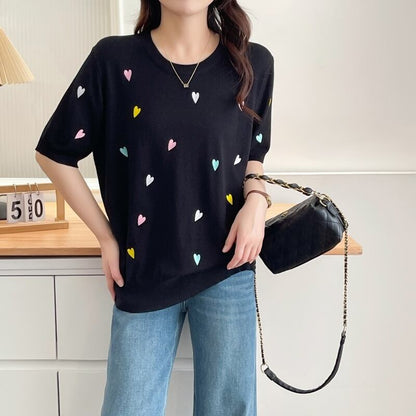 大活躍 好感度UP 海外トレンド カジュアル 全3色 半袖 Tシャツ ＜F-12038＞