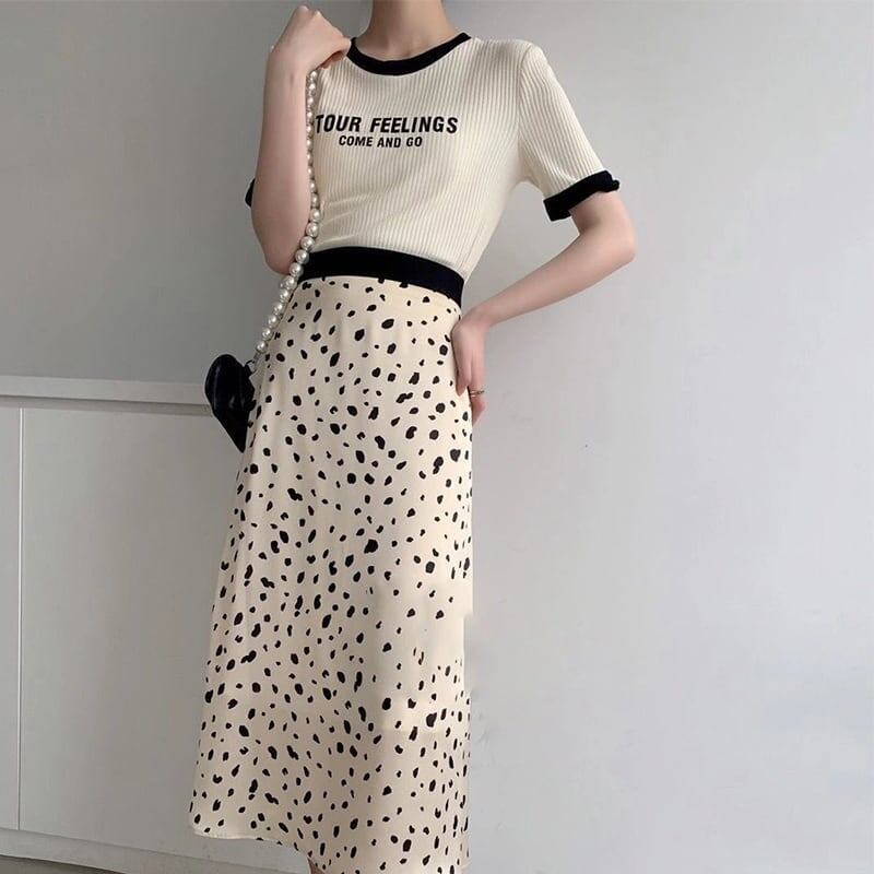 ゆったり感アップ アルファベット ファッション Tシャツ カットソー＜F-3077＞