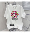 話題沸騰中 スマイリー カジュアル 半袖 Tシャツ <F-8651>