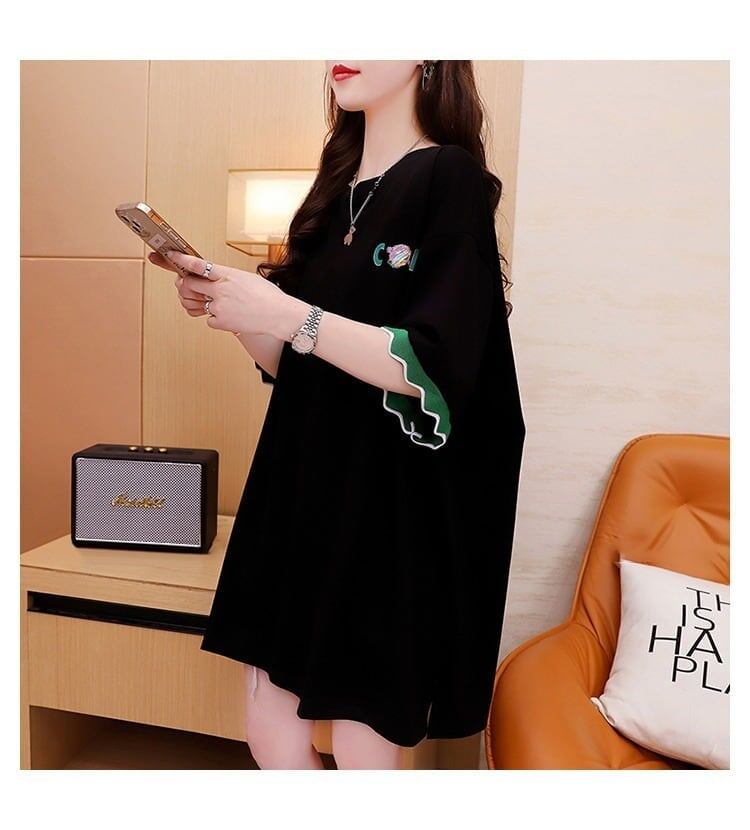 アルファベット   ドロップショルダー ゆったり＜F-2888＞