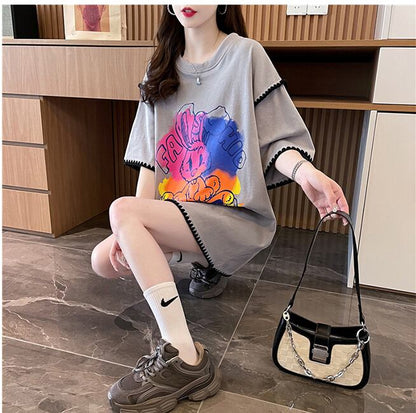 売り切れ必至 ファッション 着心地抜群 プリント 半袖 Tシャツ＜F-8336＞