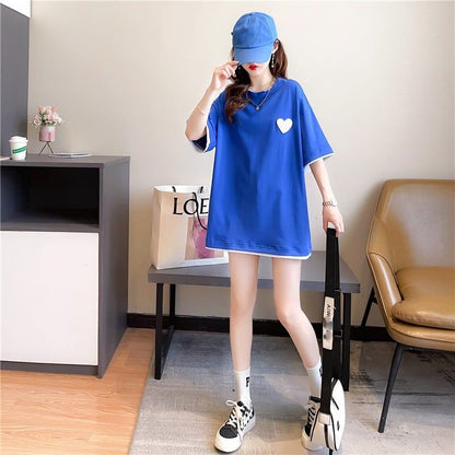 ファッション 3色選択可 シンプル 切り替え Tシャツ カットソー＜F-3070＞