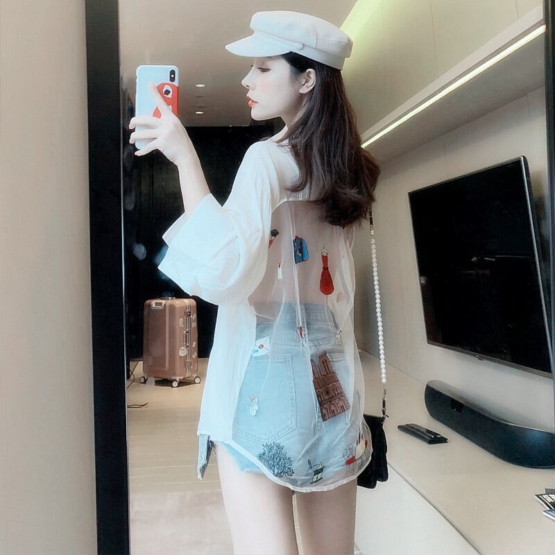 売れ筋 セクシー ファッション 日焼け対策 コート<F-6668>