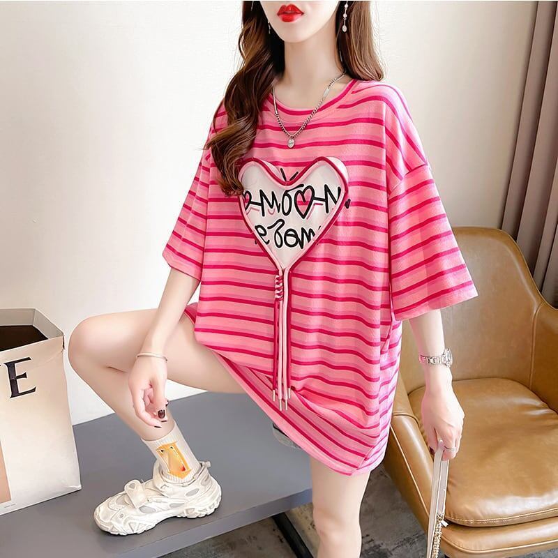 スタイリッシュ ボーダー柄 今季大好評 Tシャツ カットソー＜F-3254＞