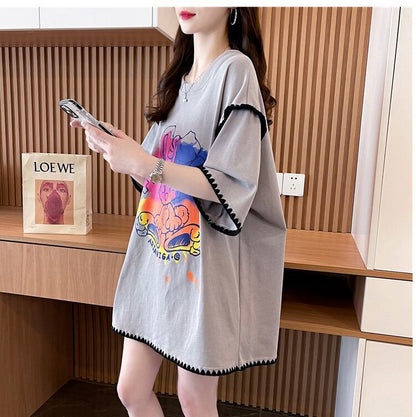 売り切れ必至 ファッション 着心地抜群 プリント 半袖 Tシャツ＜F-8336＞