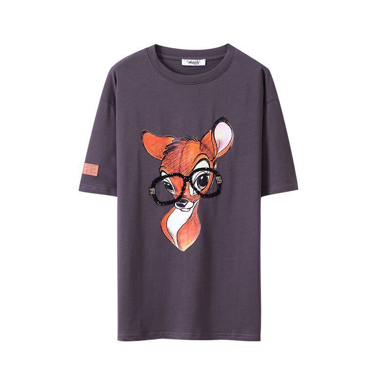 売り切れ必至 アクティブも綺麗も叶う 上品 プリント 全3色 半袖 Tシャツ F-8990