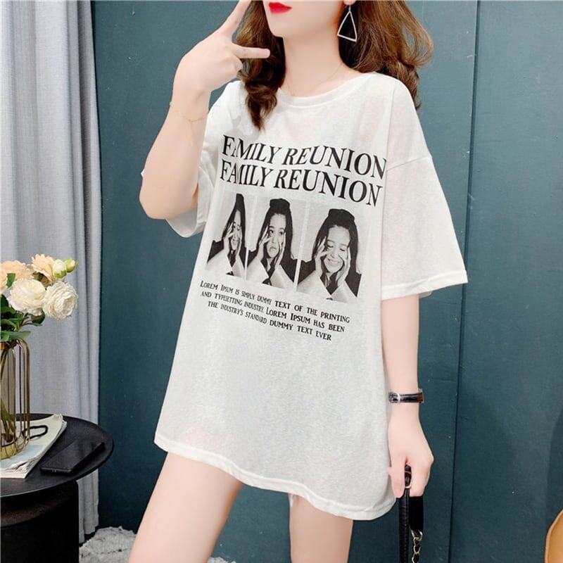 デザイン感   チャーミング Tシャツ カットソー＜F-3517＞