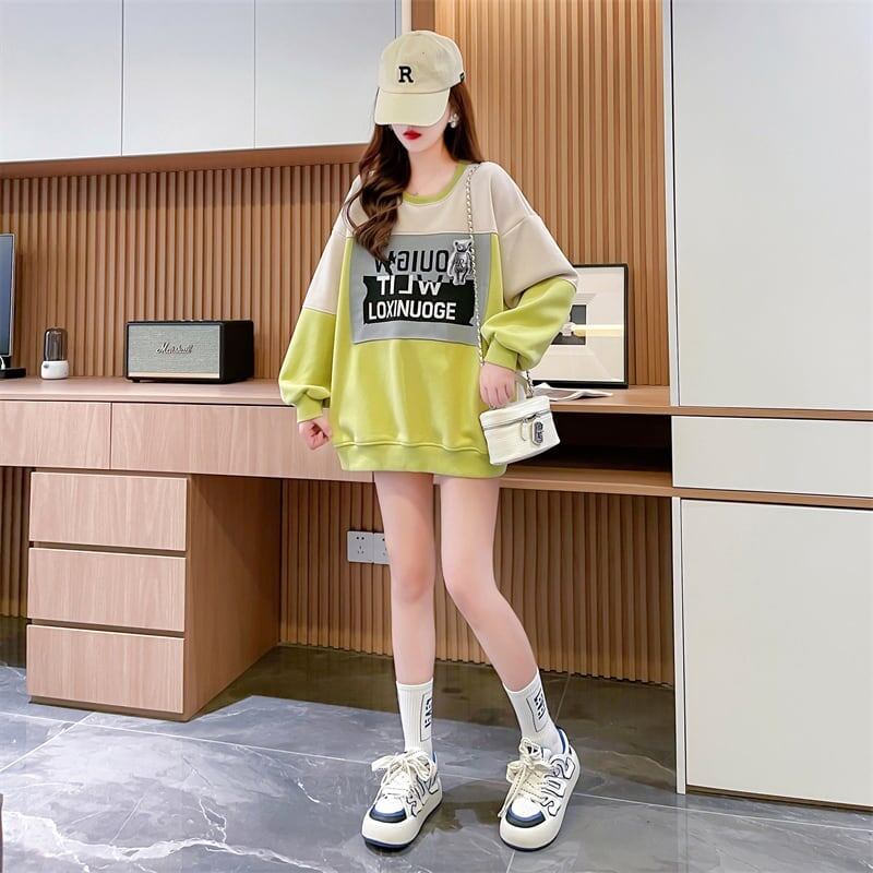 裏起毛切り替えスウェット＜F-3852＞