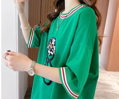 定番シンプル 好感度UP 海外トレンド カジュアル 全3色 半袖 Tシャツ ＜F-11486＞