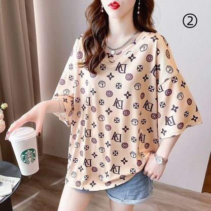 ファッション 美人度アップ 定番シンプル 売り切れ必至 着回し力抜群 全5色 半袖Tシャツ<F-11449>
