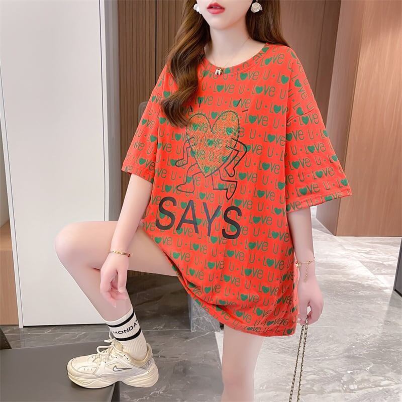 カジュアル   オシャレ度満点 Tシャツ カットソー＜F-3411＞