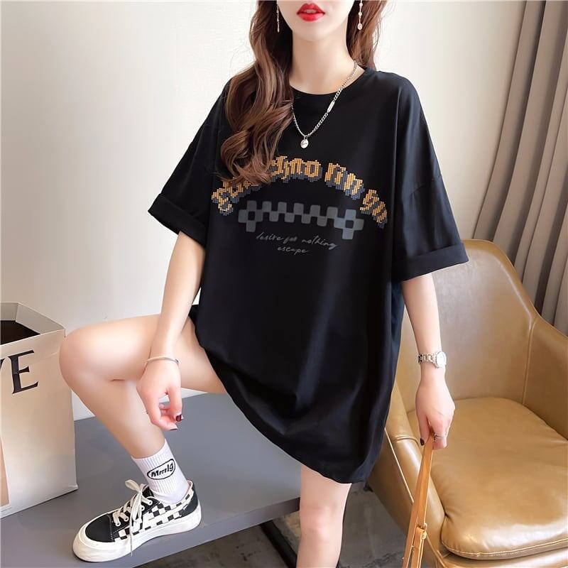 ゆったり感アップ   オシャレ度満点 Tシャツ カットソー＜F-3478＞