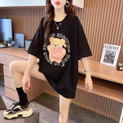 美人度アップ 好感度UP 海外トレンド カジュアル 全3色 半袖 Tシャツ ＜F-11641＞