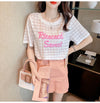 【半額！期間限定！！】大活躍 シフォン 定番シンプル 刺繍 全3色 Tシャツ カットソー ＜F-8601＞