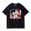 話題沸騰中   カジュアル プリント 全3色 半袖 Tシャツ 男女兼用F-8987