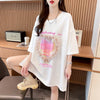 絶対欲しい プリント ロゴ ゆったり 3色半袖Tシャツ＜F-8315＞